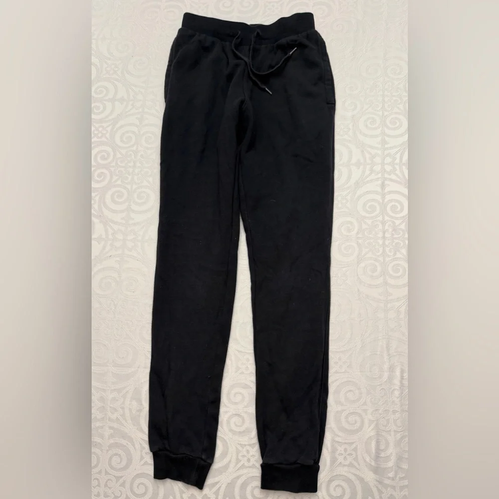 Under Armour Athletic Black Jogger Sweatpants Elastic Ribbed Waistband Men Small - Picture 2 of 10